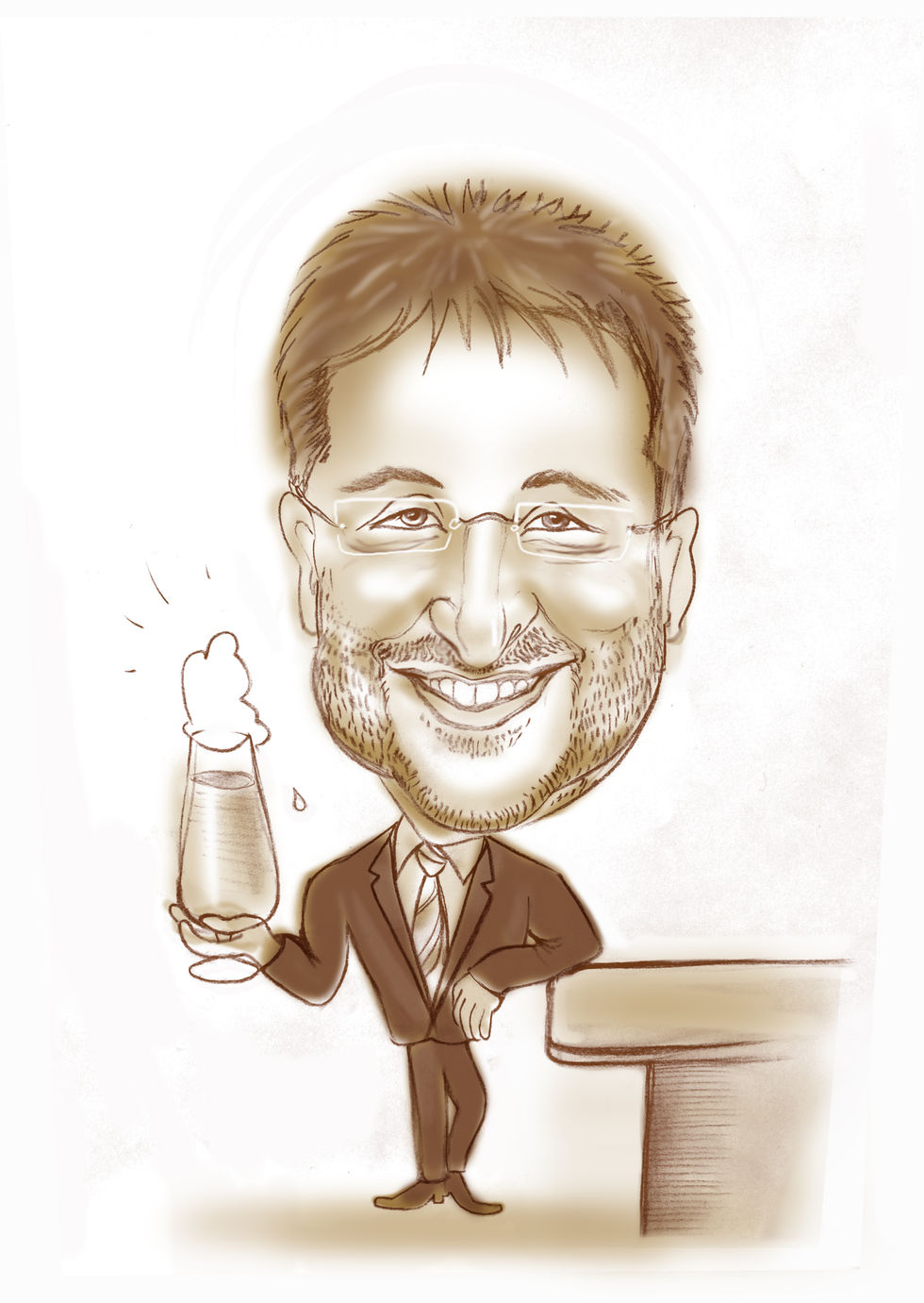 Porträt-Karikatur Bar