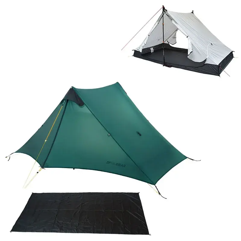 Thumbnail: 2026 Version New Waterproof T Zipper Inner Open 3F LanShan 2 Two Person Tent