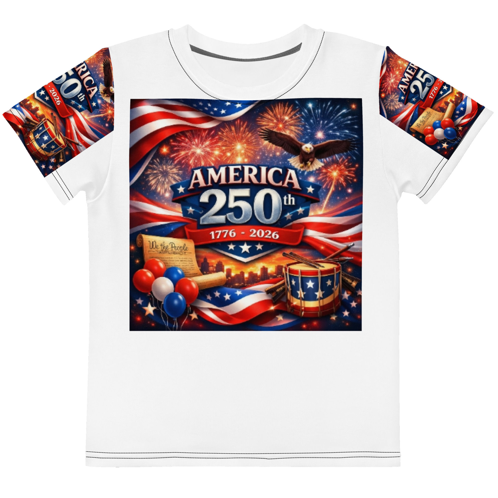 1776-2026 - Kids crew neck t-shirt