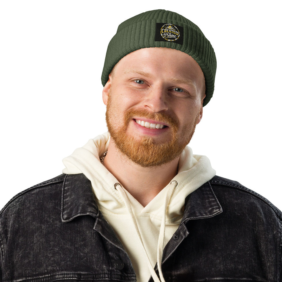 Thumbnail: Created to Shine - Fisherman beanie