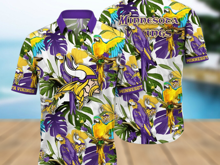 Minnesota Vikings NFL Flower Hawaiian Shirt Great Gift For Fans
