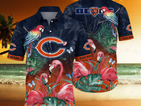 Chicago Bears NFL Flower Full Printing Hawaiian Shirt