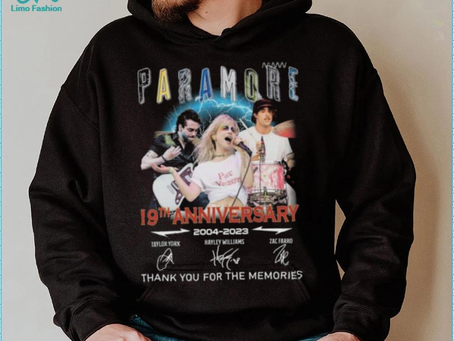 Paramore 19th Anniversary 2004 2023 Thank You For The Memories signatures shirt