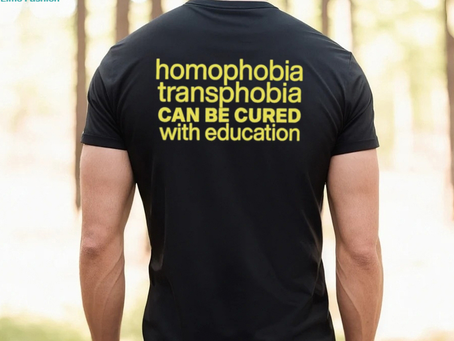 Homophobia Transphobia Can Be Cured With Education Shirt