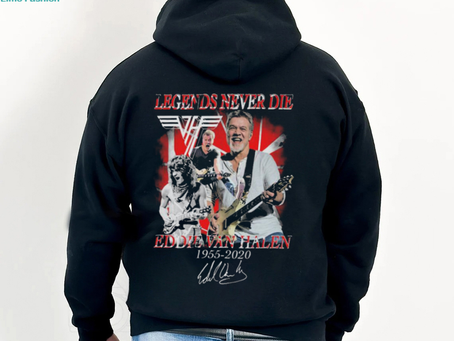 Legends Never Die Eddie Van Halen 1955 2020 Signature tee shirt