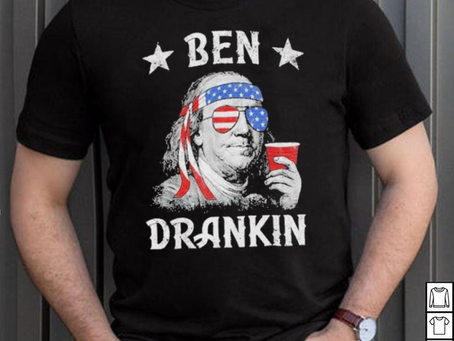 2023 Ben Drankin Wear Glasses Flag American limited edition shirt
