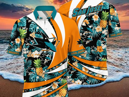 San Jose Sharks NHL Flower Hawaiian Shirt Style Gift For Men Women Fans