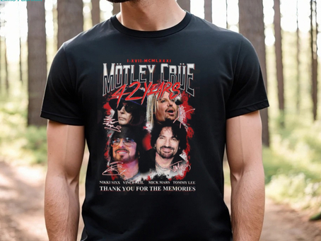 I.XVII.MCMLXXXI Motley Crue 42 Years Thank You For The Memories T Shirt