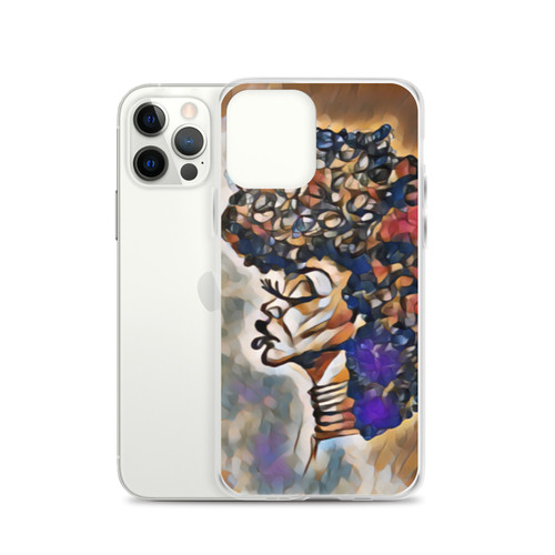 Afro Head - Clear Case for iPhone® | ArtFro Kreationz
