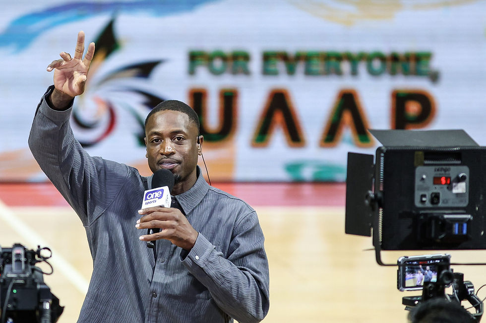Dwyane Wade takes in UAAP action, thanks fans for warm welcome