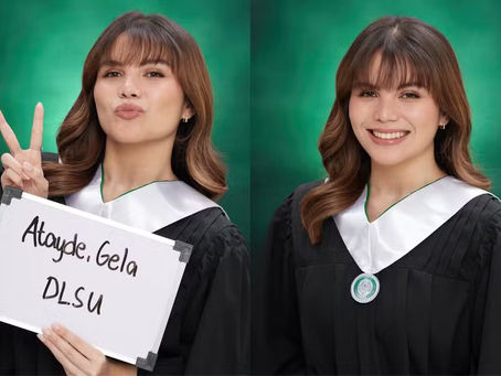 Gela Atayde graduates from DLSU: ‘Didn’t think I’d make it out alive’