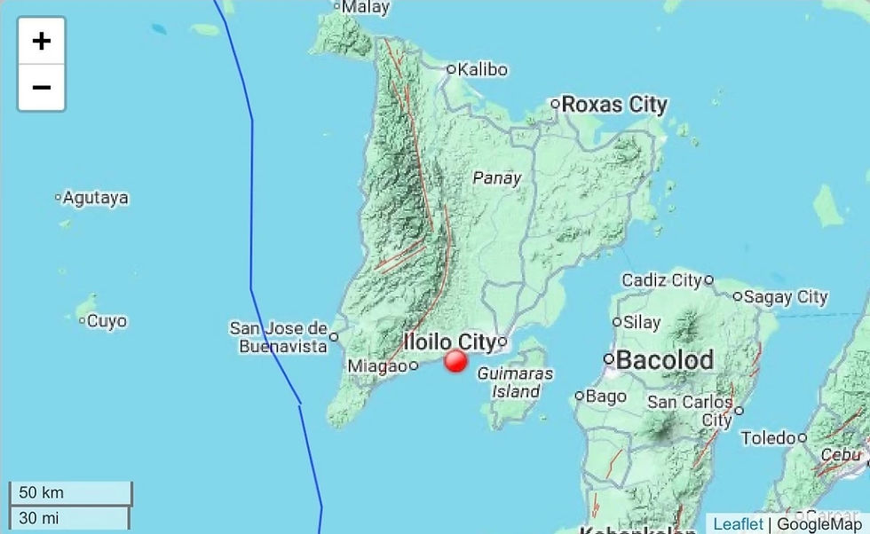 5.0-magnitude earthquake jolts Iloilo - Phivolcs