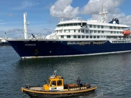 Expedition Cruise Ship Hondius Arrives in Rotterdam to Begin Disinfection