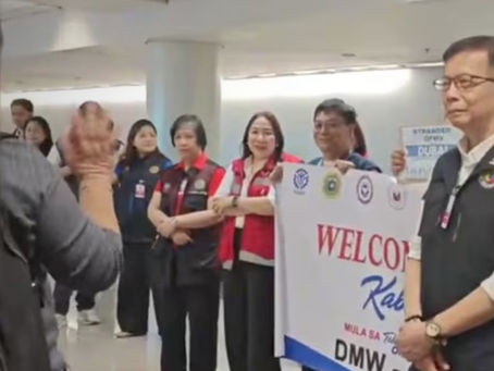 DMW: 299 Filipinos affected by Middle East conflict return home