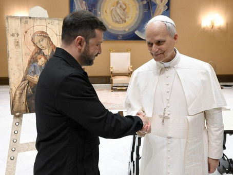 Pope Leo meets Zelensky, recalls ‘martyred Ukraine’ 
