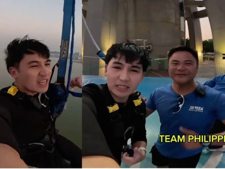 Sandro Muhlach ticks off 'world record' jump from Macau Tower
