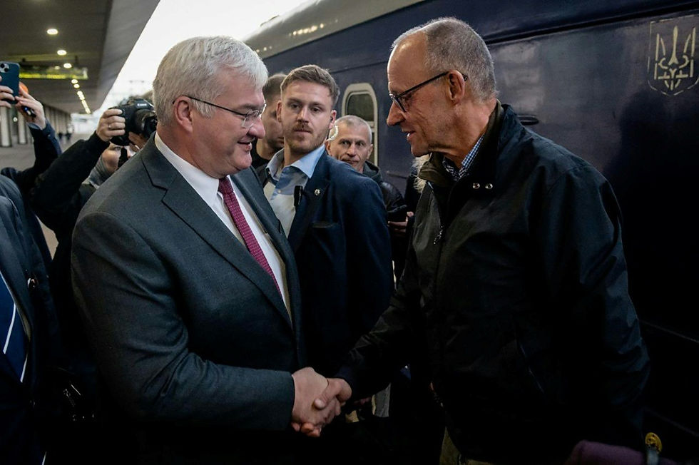 Merz in Ukraine for talks with Zelensky