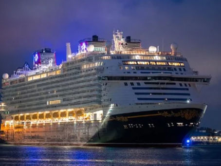Disney’s Ultra-Large Cruise Ship Makes U.S. Stop on Delivery Run to Asia