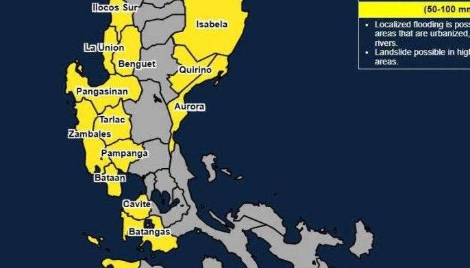 Heavy rain to hit already soaked Luzon areas Wednesday