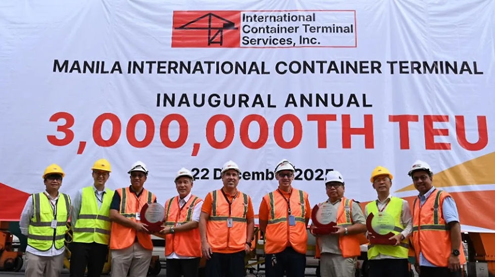 ICTSI’s flagship Manila terminal hits 3m TEU in 2025