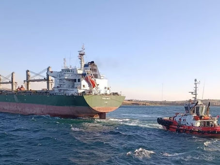 Turkish Bulker Heading to Russia Breaks Down and Blocks the Dardanelles