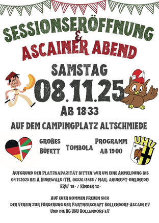 Sessionseröffnung und Ascainer Abend 