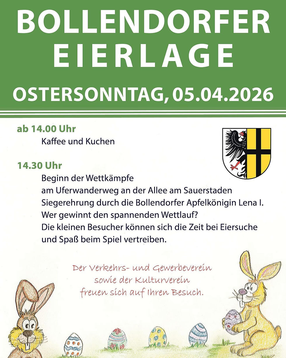 Traditionelle Eierlage an Ostersonntag