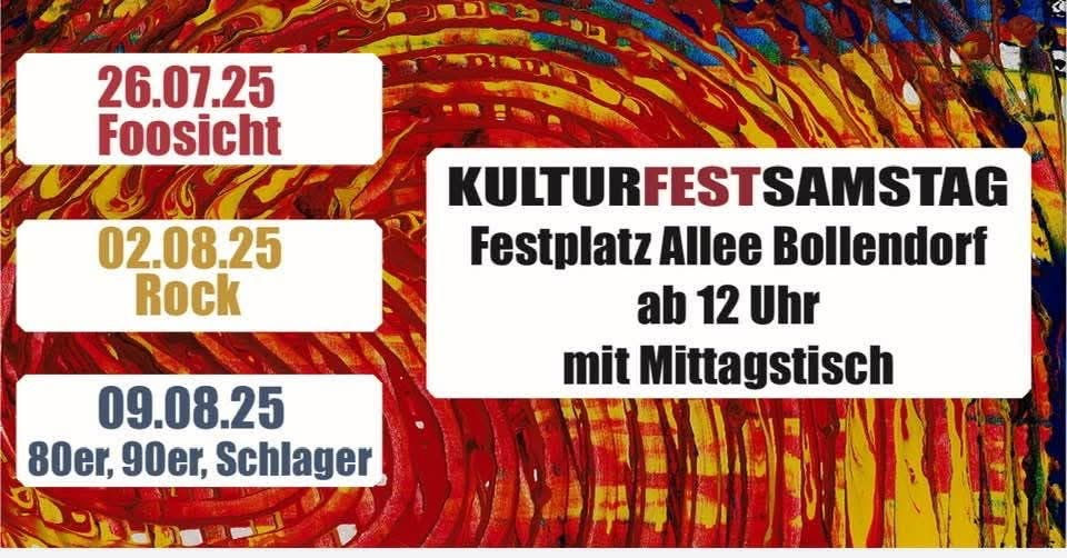 Feiert mit uns den Kulturfestsamstag an 3 Terminen
