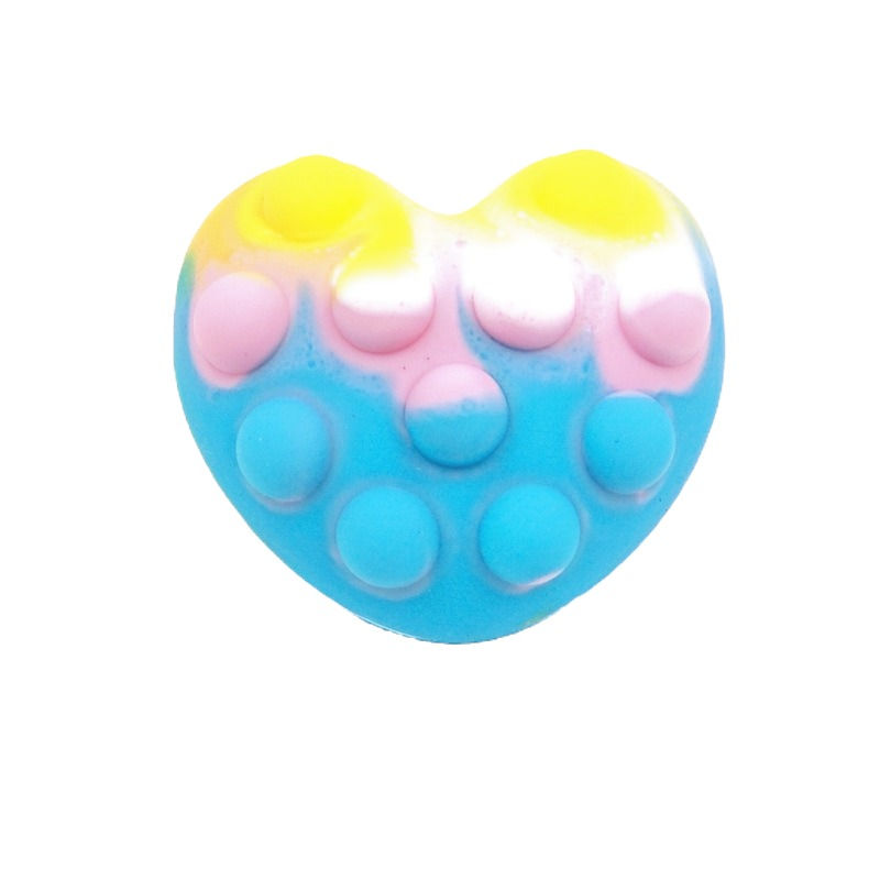Thumbnail: Multicoloured 3D Heart Squishy Fidget Pop Balls | Valentine Gifts