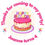 Thumbnail: Pink cake personalised gloss sticker