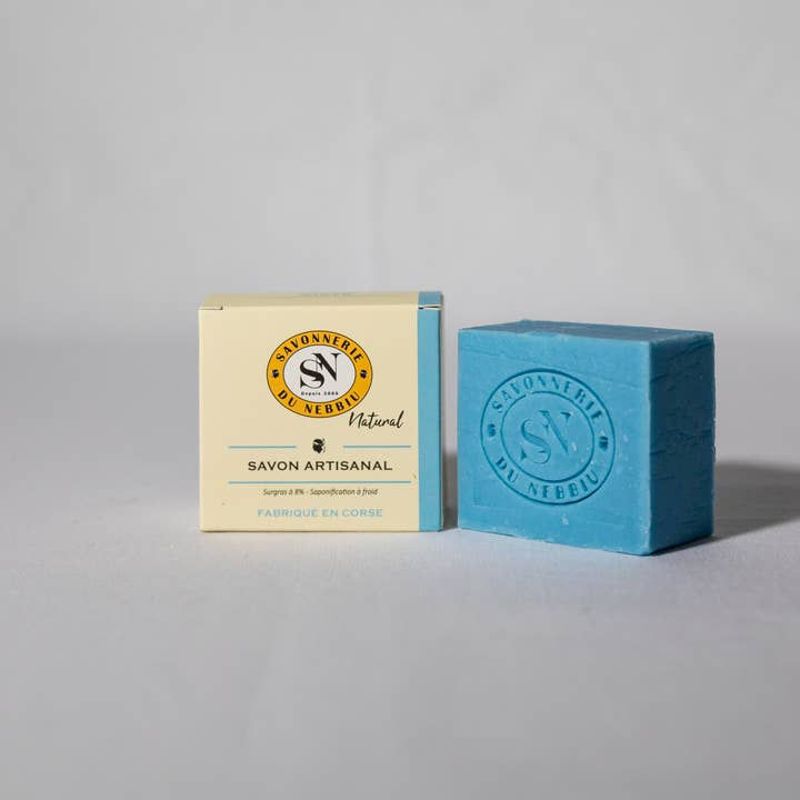 savon artisanal myrte et ciste soin purifiant pour peau grasse saponifié à froid en corse parfum naturel, terra di natura