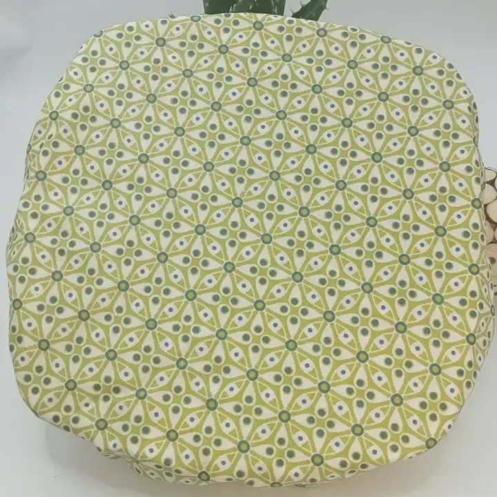 couvre-plat tissu motif fleurs vertes, terra di natura