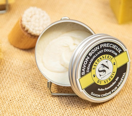 Savon démaquillant doux pour peau sensible, terra di natura