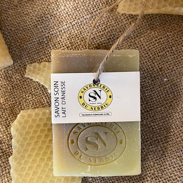 Savon Miel et lait d'ânesse apaisant et nourrissant, terra di natura