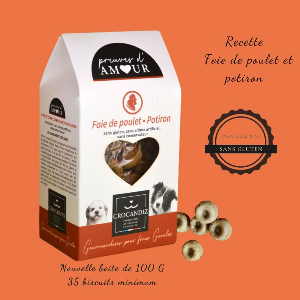friandises naturelles et bio pour chien au foie de poulet, terra di natura