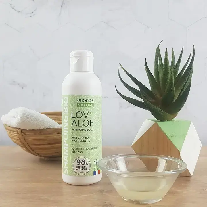 shampoing bio à l'aloe vera, terra di natura