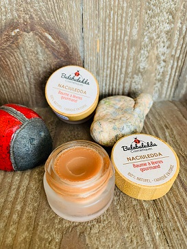 Baume à lèvres pailleté Naciuledda à la noisette, terra di natura