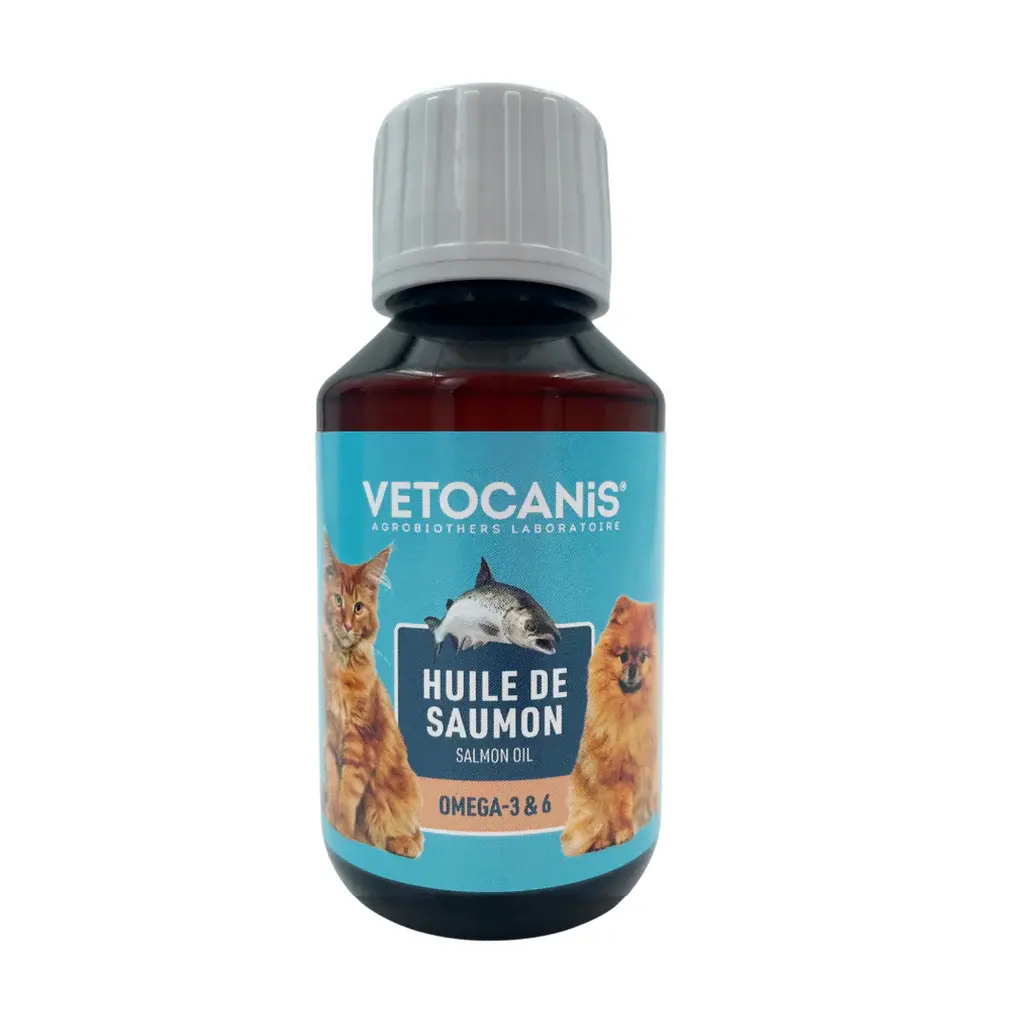 huile de saumon pour animaux bouteille 100ml, terra di natura