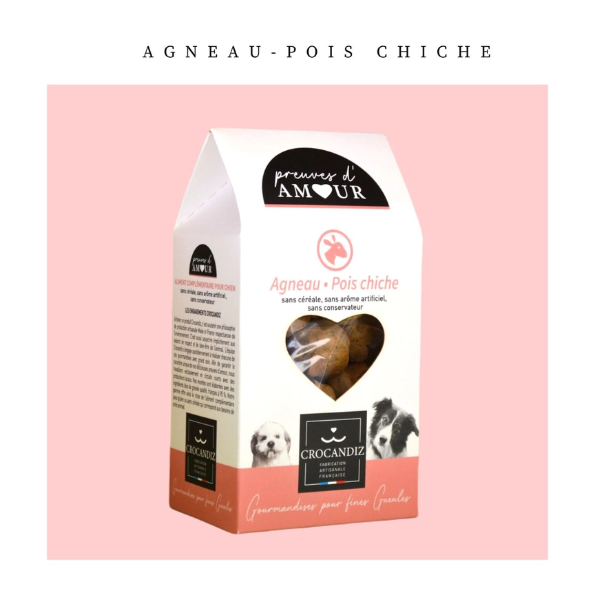 friandises naturelles et bio pour chien à l'agneau, terra di natura