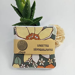 lot de 5 lingettes démaquillantes en coton bio, terra di natura