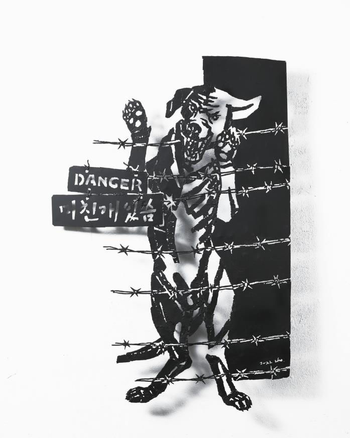 5. 그날, 여기 , steel, 79x116cm, 2022.JPG