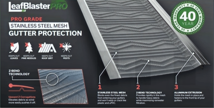 leaf blaster pro gutter guard