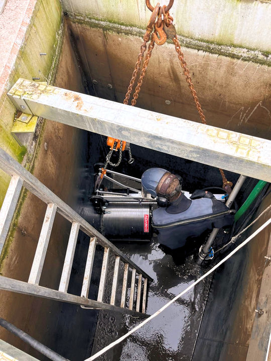 core drilling construction works under water underwater works
