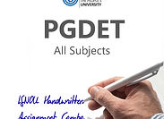 PGDET IGNOU Handwritten Assignment Combo (2024-25)
