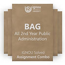 BAG 2nd Year Public Administration Solved Assignment Combo (2023-24)