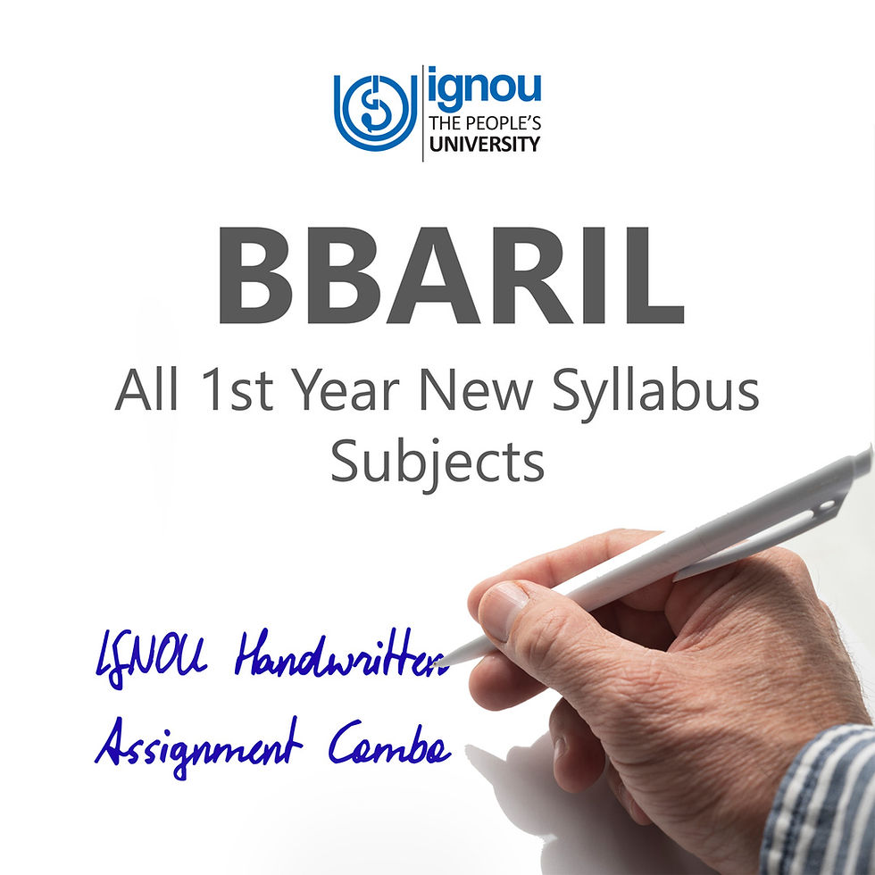 BBARIL 1st Year IGNOU Handwritten Assignment Combo (2024-25)