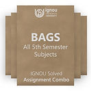 BAGS 5th Semester Solved Assignment Combo (2023-24)