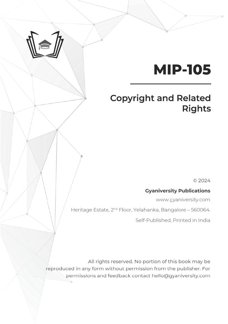 Thumbnail: MIP-105: Copyright and Related Rights (IGNOU Guide Book)