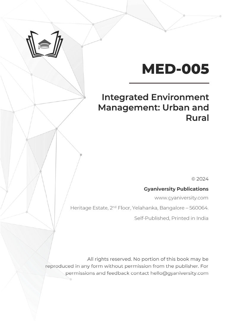 Thumbnail: MED-005: Integrated Environment Management: Urban and Rural (IGNOU Guide Book)