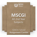 MSCGI 2nd Year Solved Assignment Combo (2023-24)